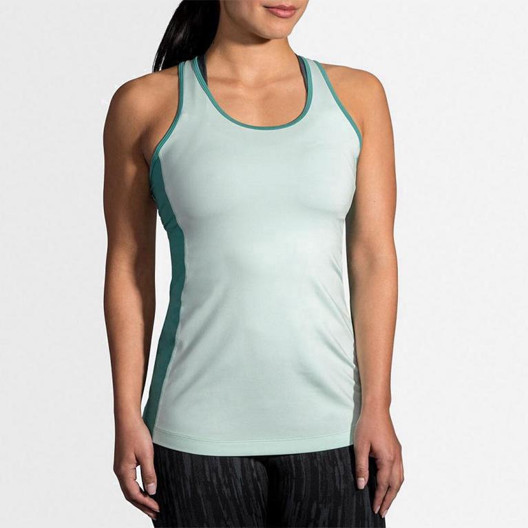 Brooks Pick-Up - Camiseta Sin Mangas Mujer - Verde (NV1837256)